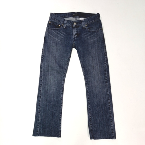 LEVI'S ♡ Sweet 'n Sexy LEVI'S Night Blues Stretchy Blue Jeans w/Rhinestones 8 - Picture 11 of 16